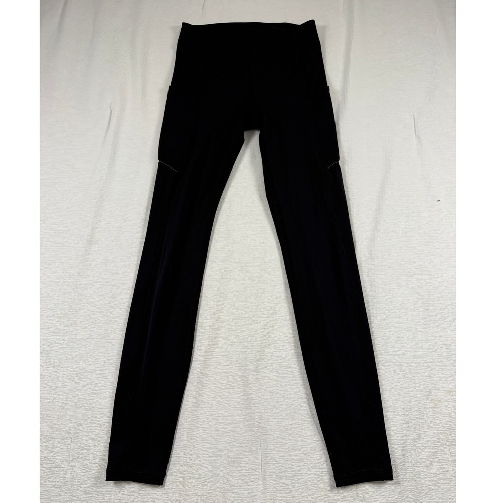 Lululemon Black High Rise Pocket Leggings Size 4 Activewear Yoga Travel Pilates